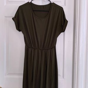 Olive green dress